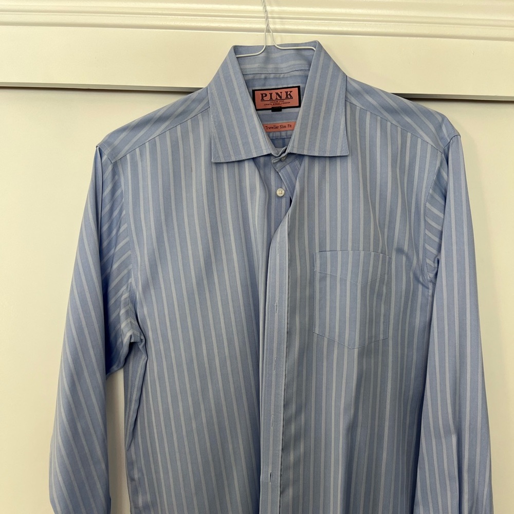 Thomas pink dress shirt